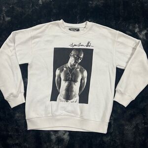 White Tupac sweater